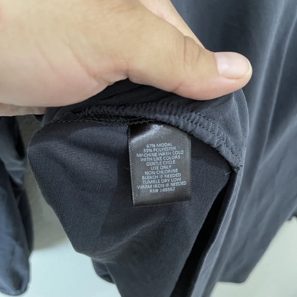 Plus Size 3X Torrid Modal Blend Vintage Black Criss Cross Long Sleeve Top - Picture 9 of 10